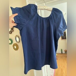 J. Crew Navy Blue Blouse